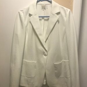 Ecru White Button Down Women's Jacket Size M
